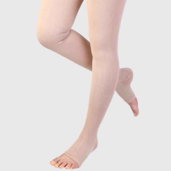 جوراب واریس درجه یک BG مدل طب و صنعت کد 71400 بدون کف بالای ران در سایزهای مختلف